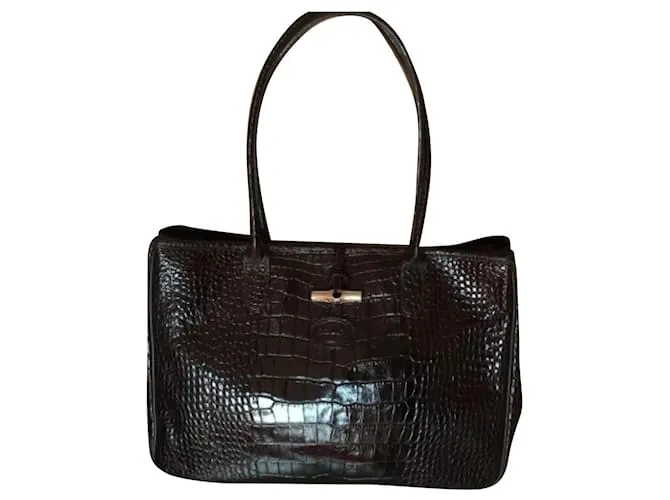 Longchamp Caña Marrón oscuro 