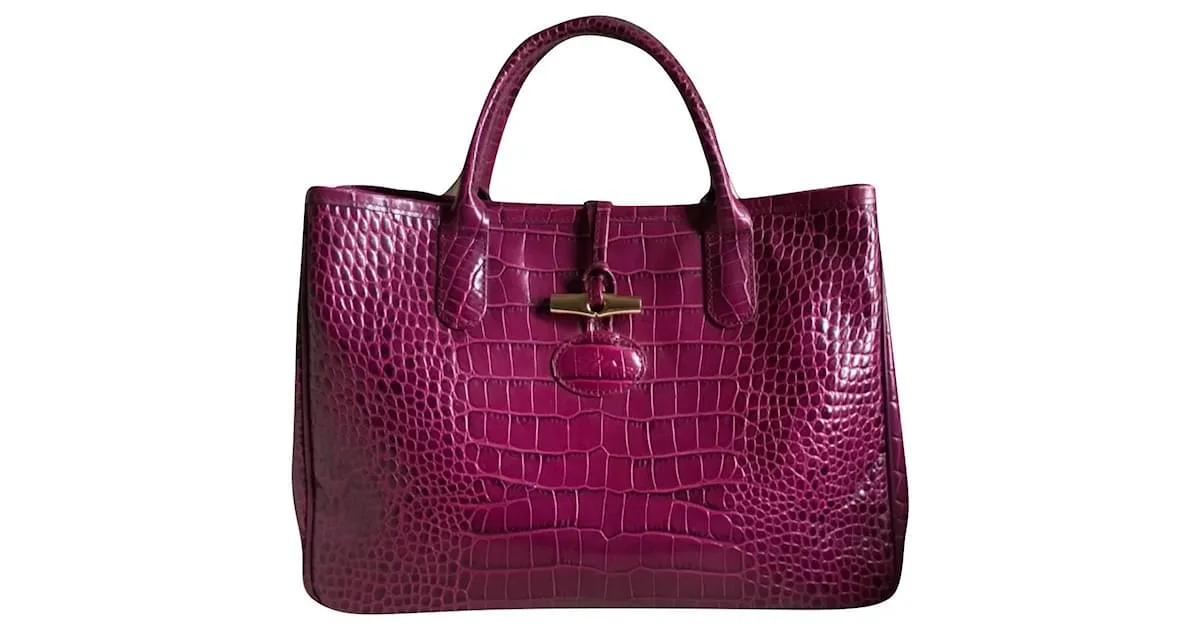Longchamp Caña Púrpura 