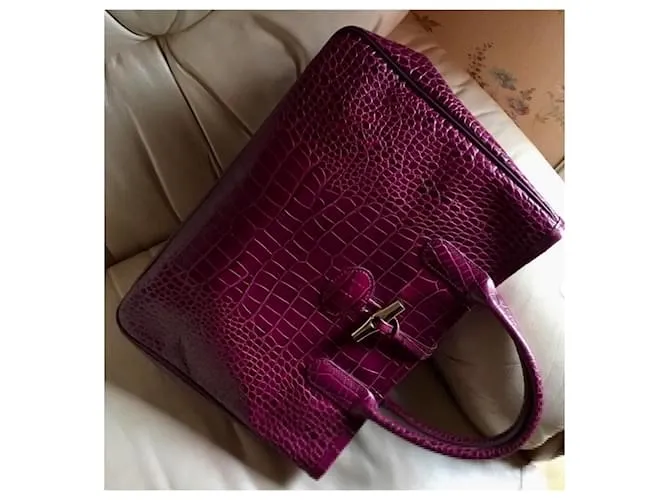 Longchamp Caña Púrpura 