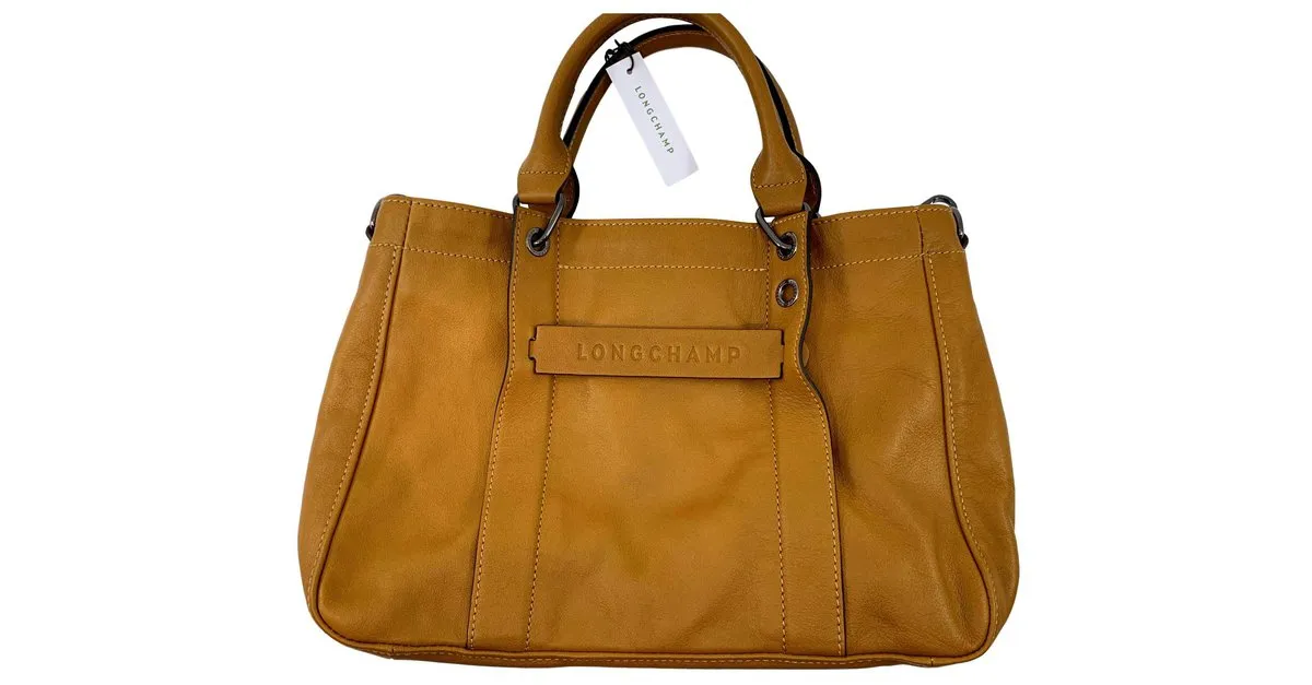 Longchamp Cesta 3D Marrón claro 