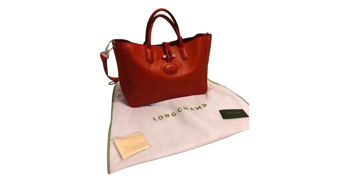 Longchamp Herencia de Roseau Coral 