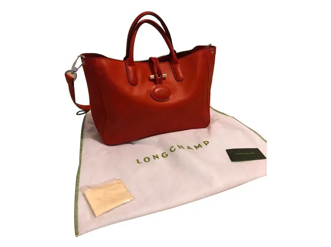 Longchamp Herencia de Roseau Coral 