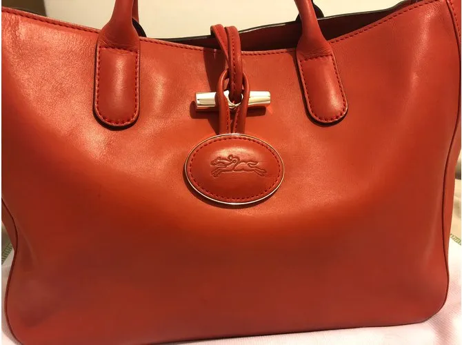 Longchamp Herencia de Roseau Coral 
