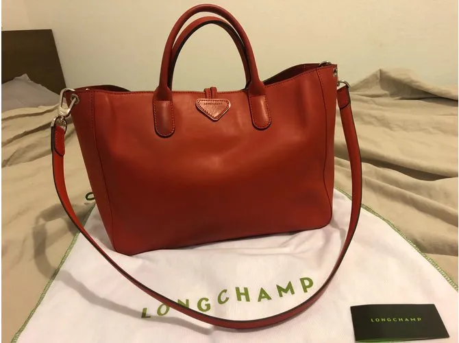 Longchamp Herencia de Roseau Coral 