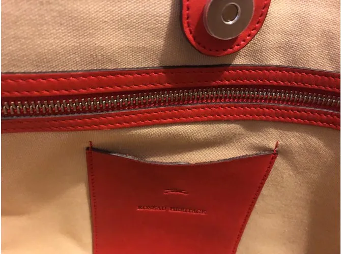 Longchamp Herencia de Roseau Coral 