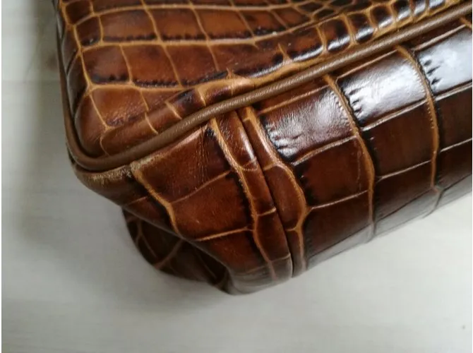 Longchamp Roseau Castaño 