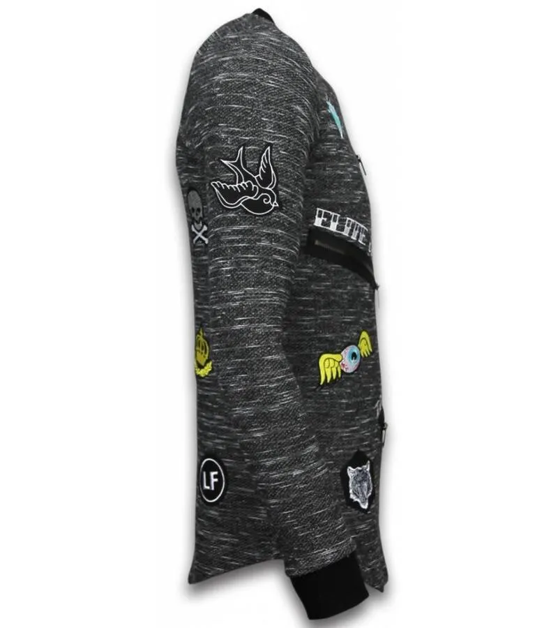 LONGFIT EMBRIORDRY  PATCHES PARA EL SUéTER  ELITE CREW  GRIS