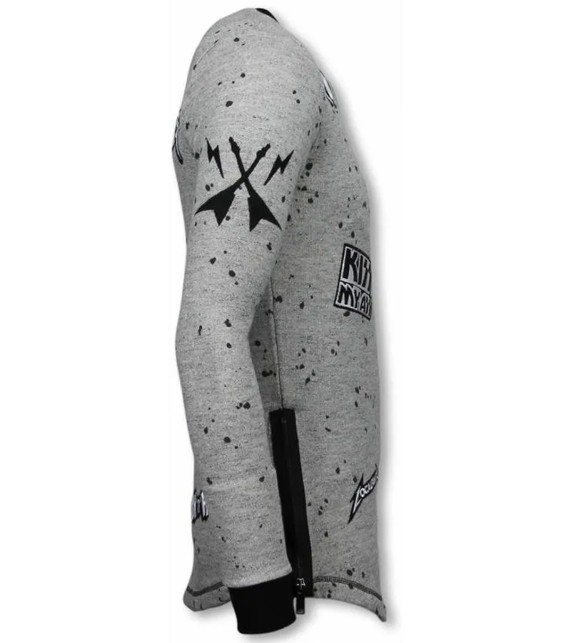 LONGFIT EMBRIORDRY  PATCHES PARA EL SUéTER  ROCKSTAR  GRIS