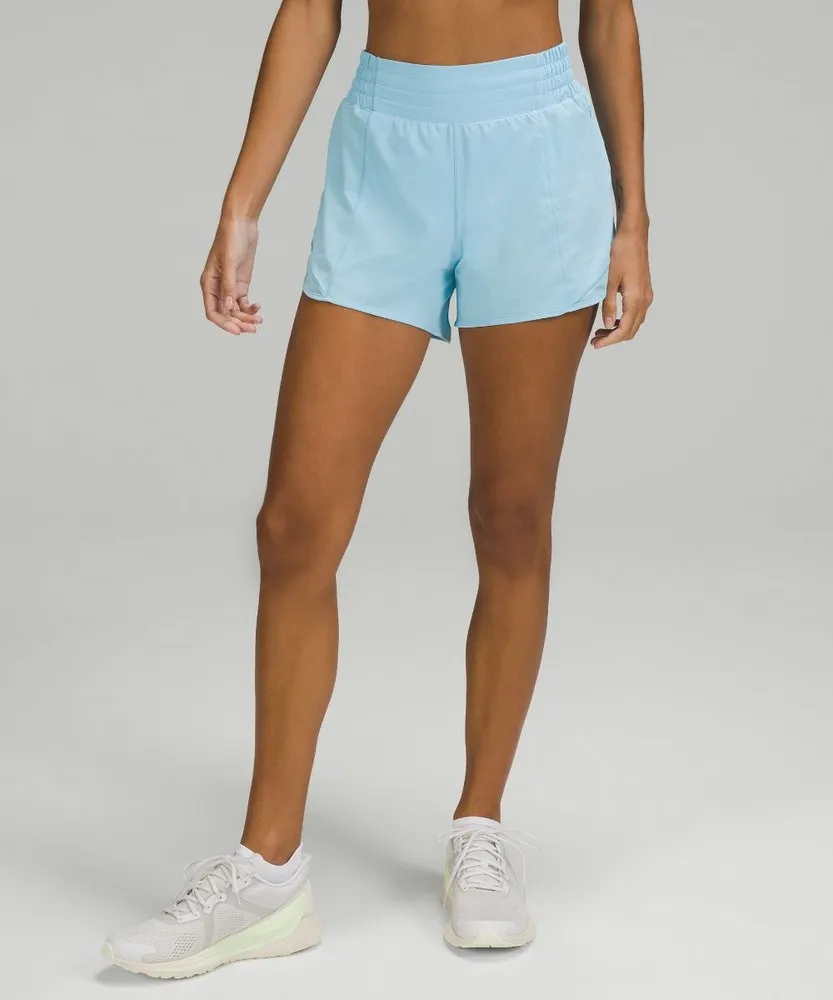 LULULEMON PANTALONES CORTOS HOTTY HOT DE TALLE ALTO  10 CM  AZULES | ZU93O0IZ