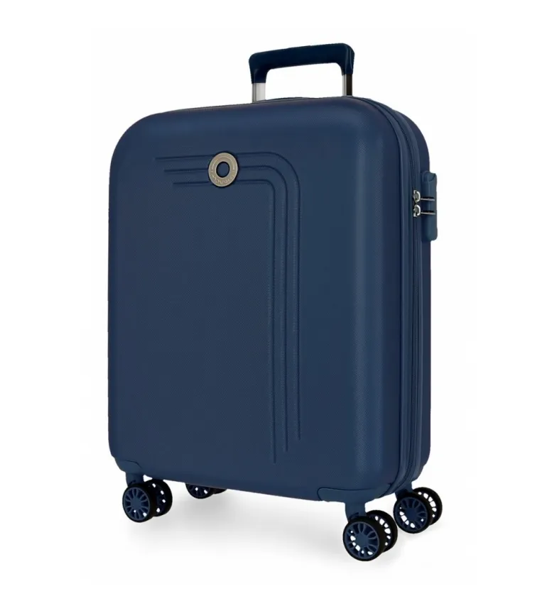 MALETA DE CABINA MOVOM RIGA RíGIDA 55CM AZUL MARINO 40X55X20CM