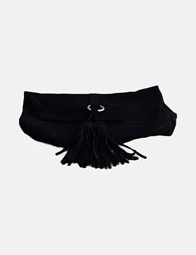 Mango Bolso negro antelina