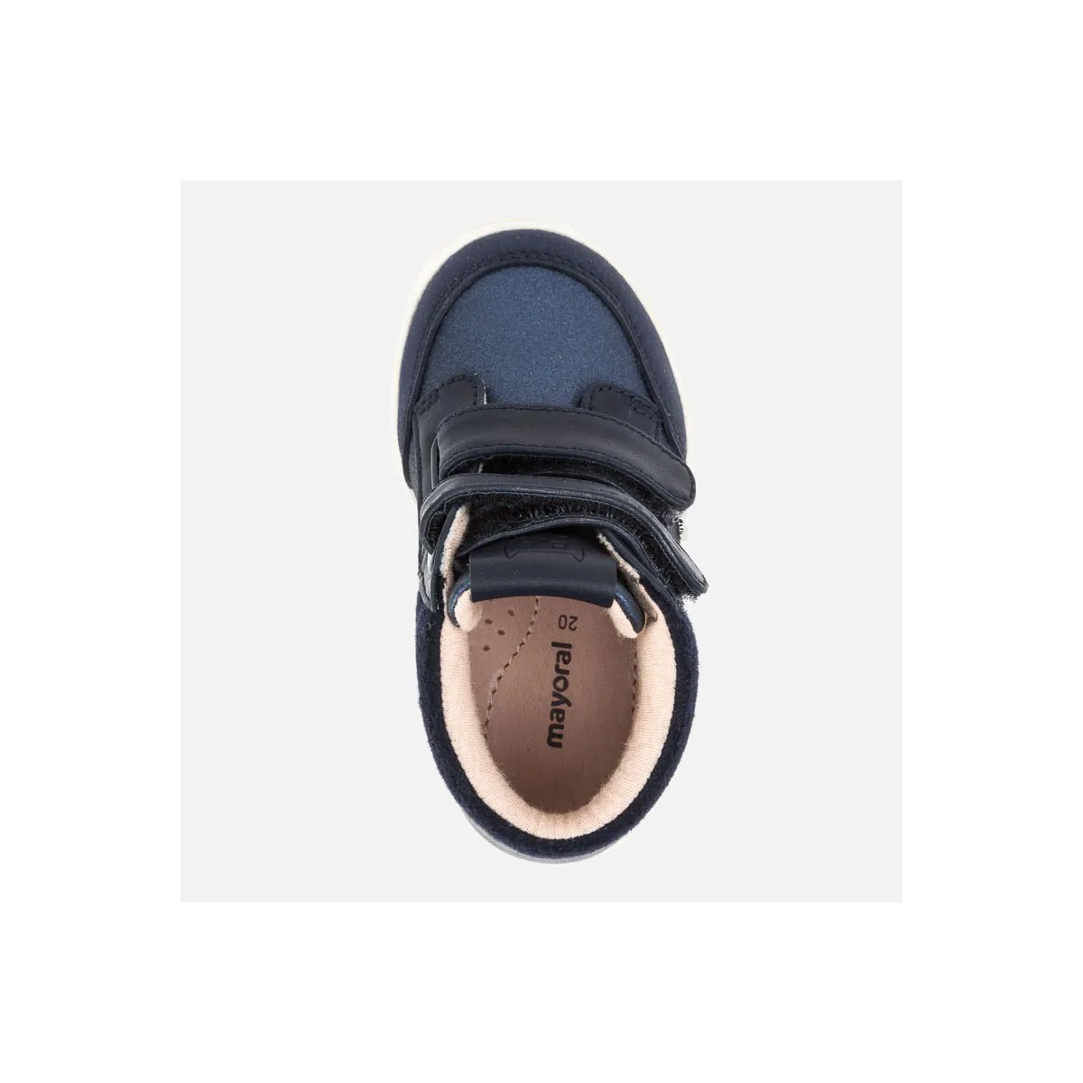 Mayoral bota rebajada bebe niña velcro marino, tallas 21 al 24 42040