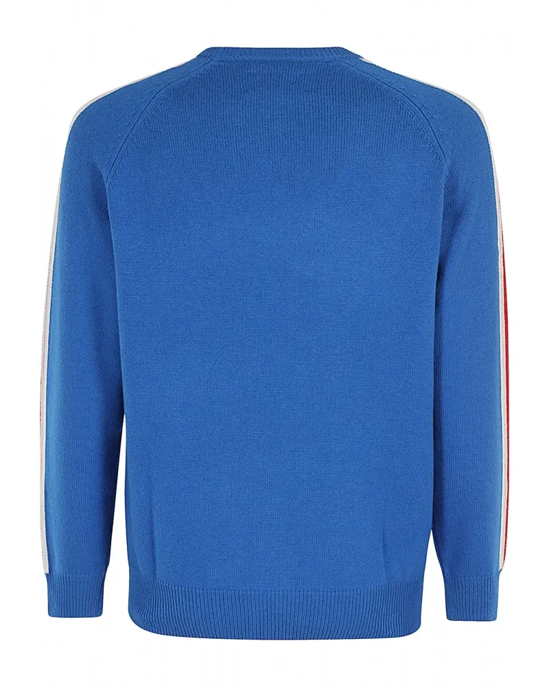 MC2 SAINT BARTH  JERSEY DE PUNTO SNOOPY SKI CLUB CON BANDAS EN LAS MANGAS COLOR AZUL