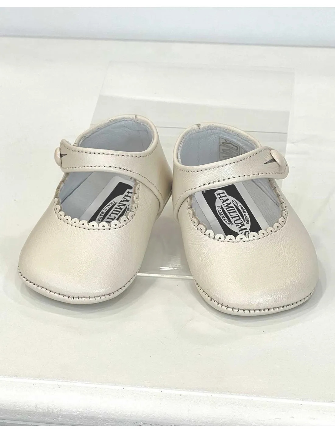 Merceditas Niña Bebé Ceremonia Piel Marfil Hamiltoms Gux´s