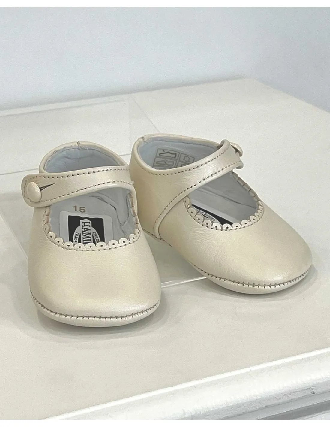 Merceditas Niña Bebé Ceremonia Piel Marfil Hamiltoms Gux´s