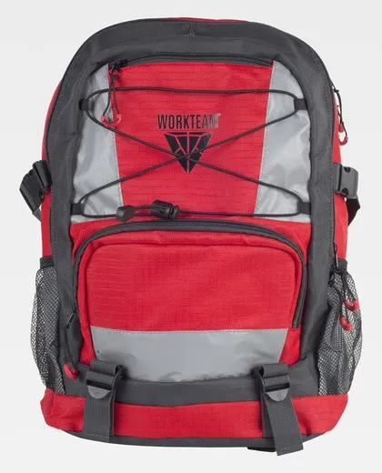 Mochila con tejido Ripstop capacidad de 20l color Rojo
