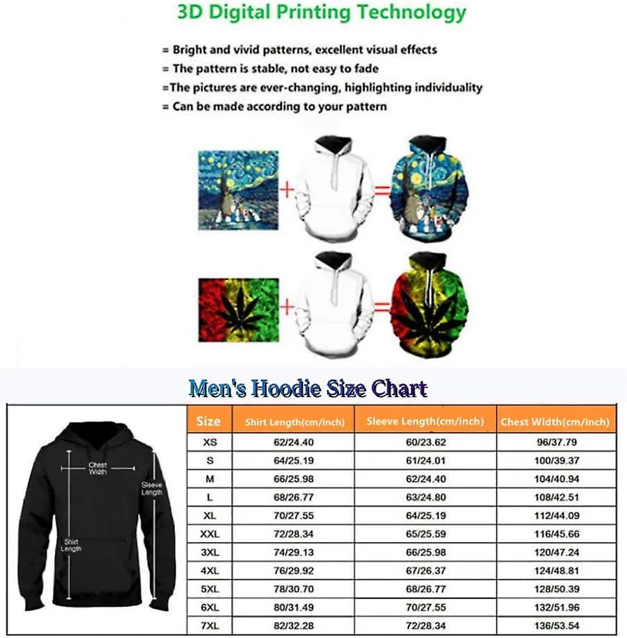 Moda Ropa De Hombre Sudadera Con Capucha De Mujer Impresión 3D Sudadera Casual Suéter Suéter Animación Harajuku Hip Hop Chaqueta