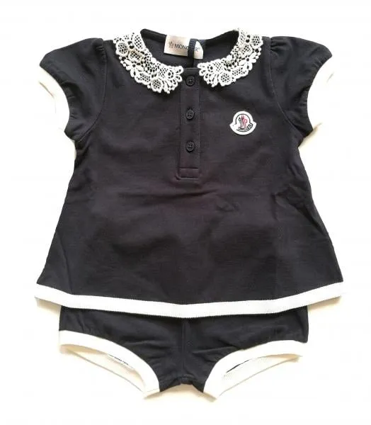 MONCLER junior vestido a juego con coulotte corto para niña 8858805 azul