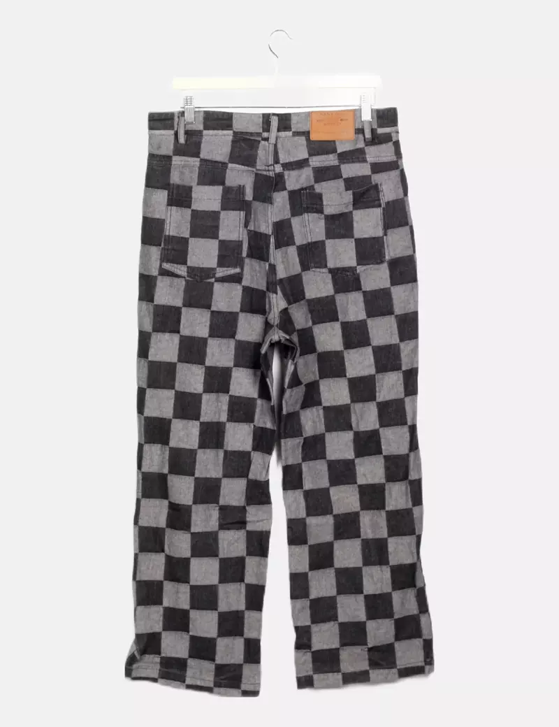 Nana Jeans denim negro cuadros