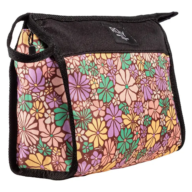 Neceser Roxy Substitute For Love Negro Floreado