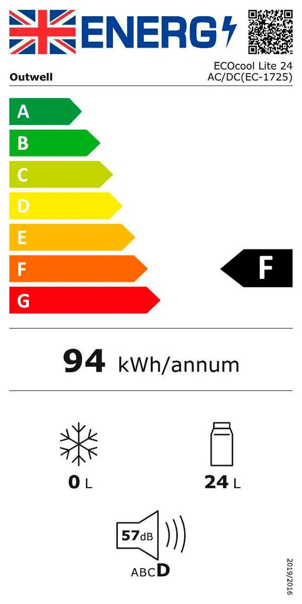 Nevera outwell Ecocool Lite Blue 24 12V/230V