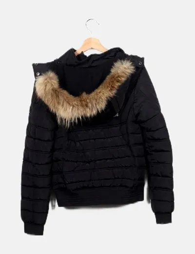 Nickelson Chaqueta negra acolchada