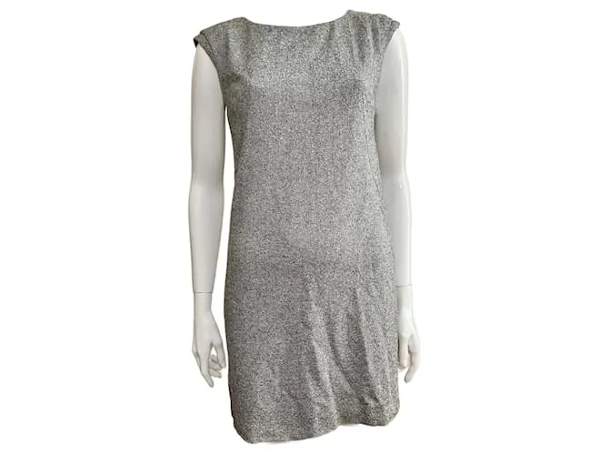 Nicole Fahri Vestido mini de tweed Gris 