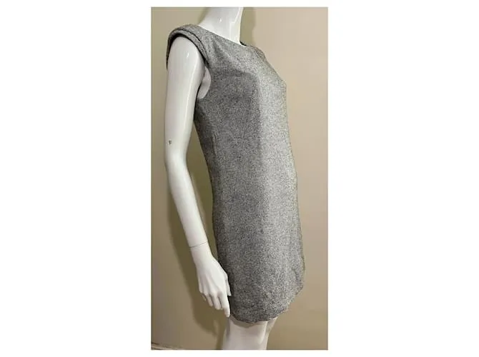 Nicole Fahri Vestido mini de tweed Gris 