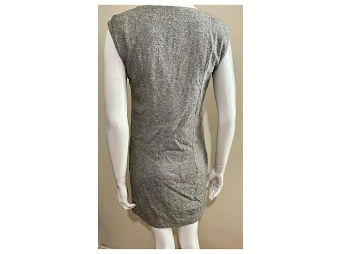 Nicole Fahri Vestido mini de tweed Gris 