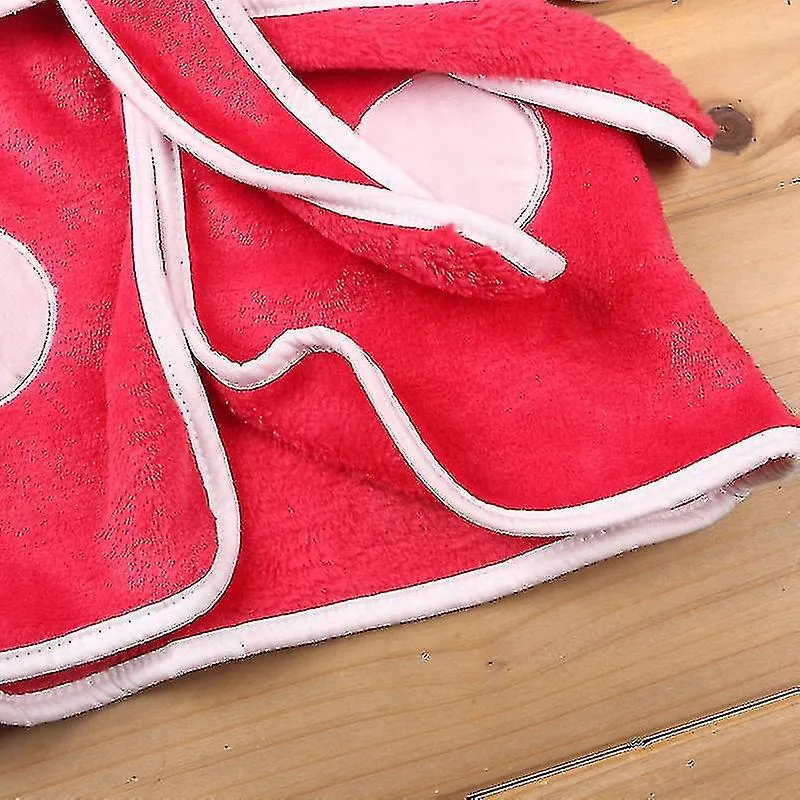 NIñO PEQUEñO BEBé NIñOS NIñAS BATA DE BAñO CON CAPUCHA MINNIE MOUSE BATA DE VELLóN SUAVE DIBUJOS ANIMADOS PIJAMA PIJAMAHAO