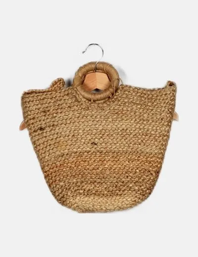 NoName Bolso marrón rafia