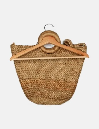 NoName Bolso marrón rafia