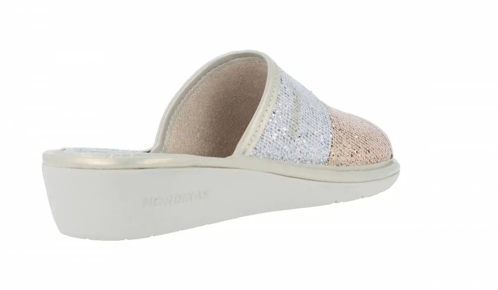 NORDIKAS  ZAPATILLAS MUJER ABIERTAS METALIZADO MULTICOLOR
