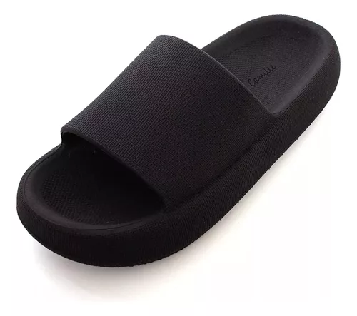 Ojotas Gomones Alta Mujer Plataforma Moda Cómoda Verde Beach