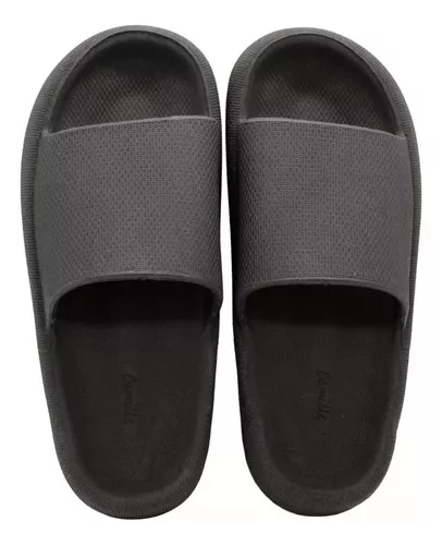 Ojotas Gomones Alta Mujer Plataforma Moda Cómoda Verde Beach