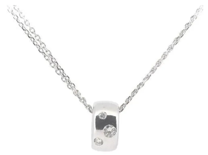 Otras joyas & Other Stories Collar de diamantes K18WG 0.07ct en oro blanco en excelente estado Plata 