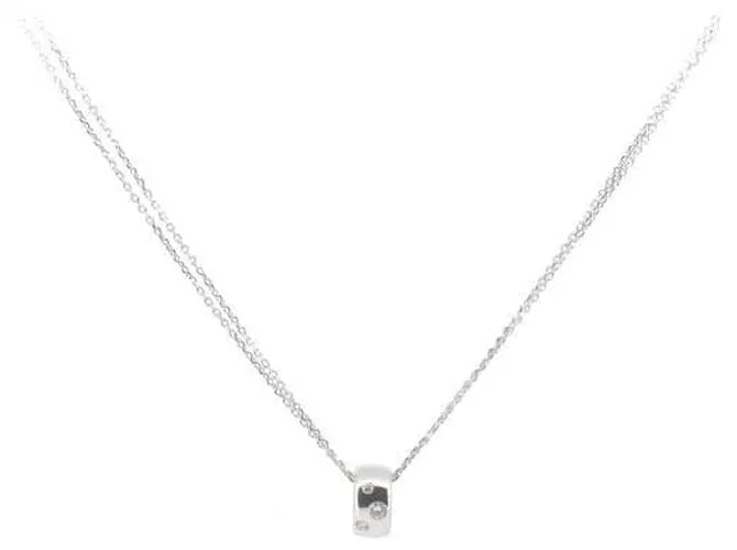 Otras joyas & Other Stories Collar de diamantes K18WG 0.07ct en oro blanco en excelente estado Plata 