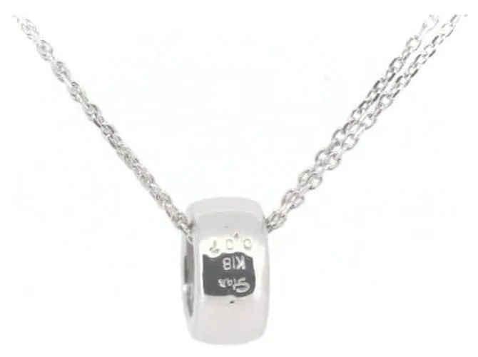 Otras joyas & Other Stories Collar de diamantes K18WG 0.07ct en oro blanco en excelente estado Plata 