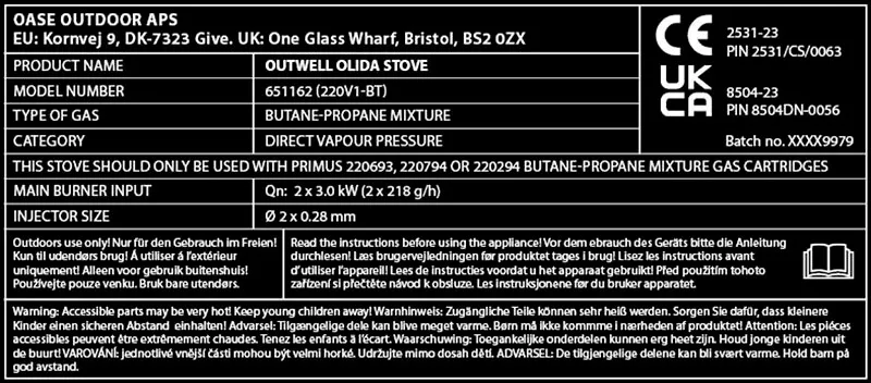 outwell Olida
