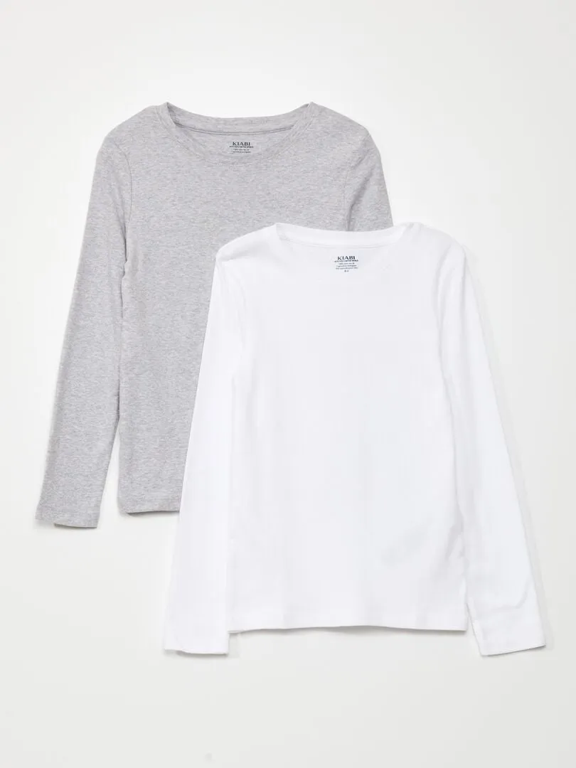PACK DE 2 CAMISETAS DE PUNTO  BLANCO
