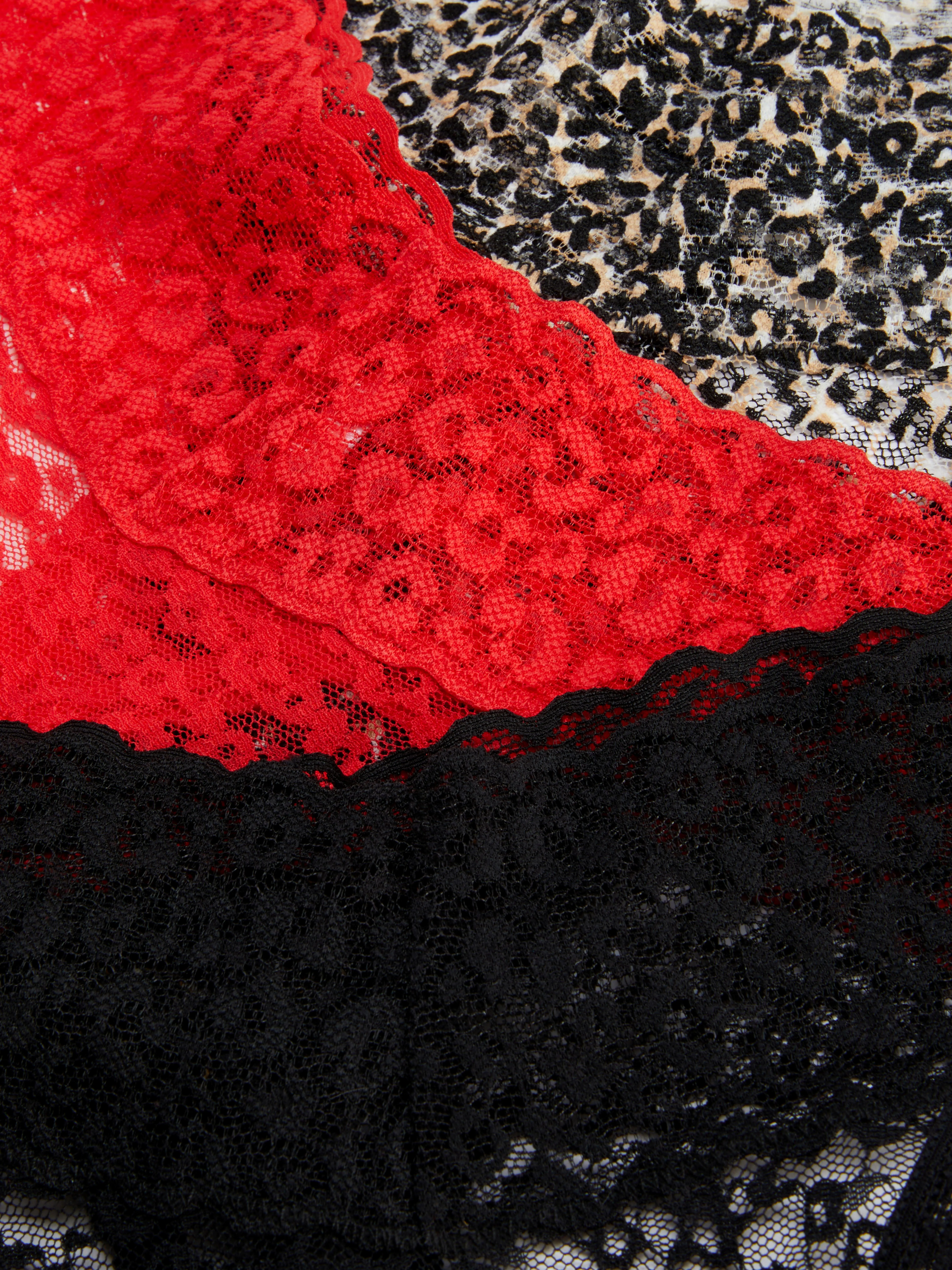 Pack de 3 tangas bandeau de encaje