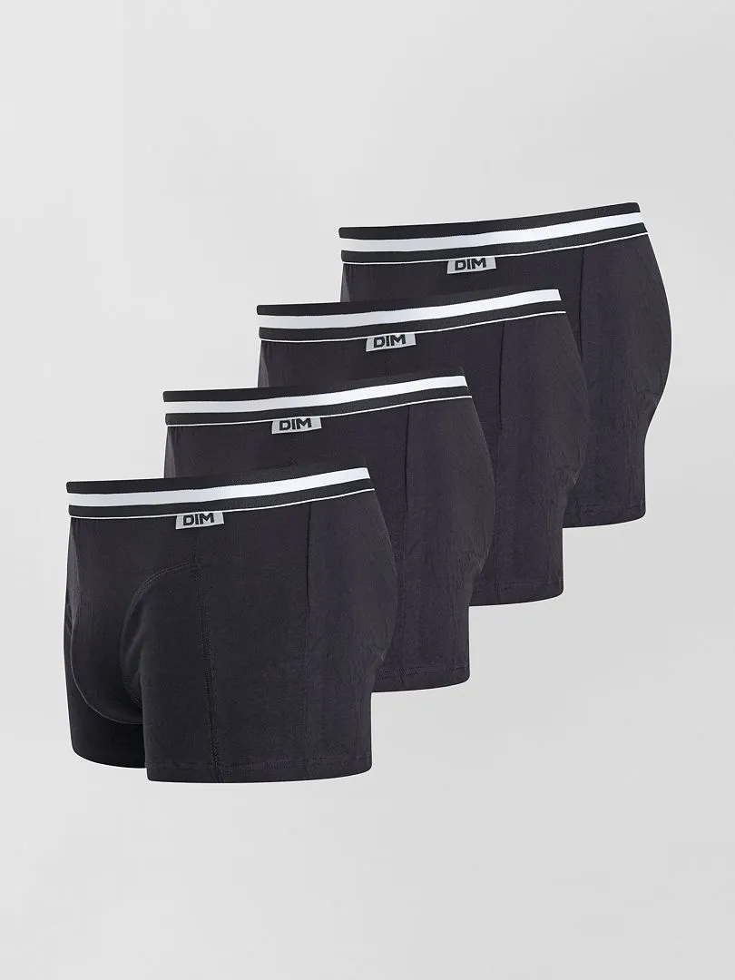 PACK DE 4 BOXERS ECODIM 'DIM'  NEGRO