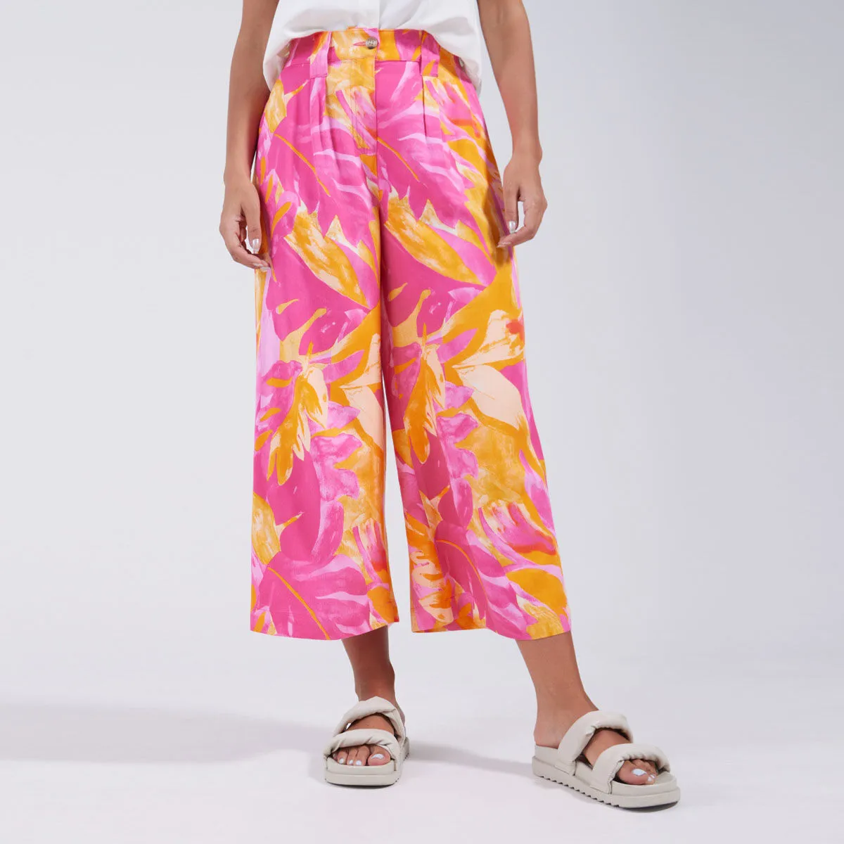 Pantalón Tipo Culotte Estampado