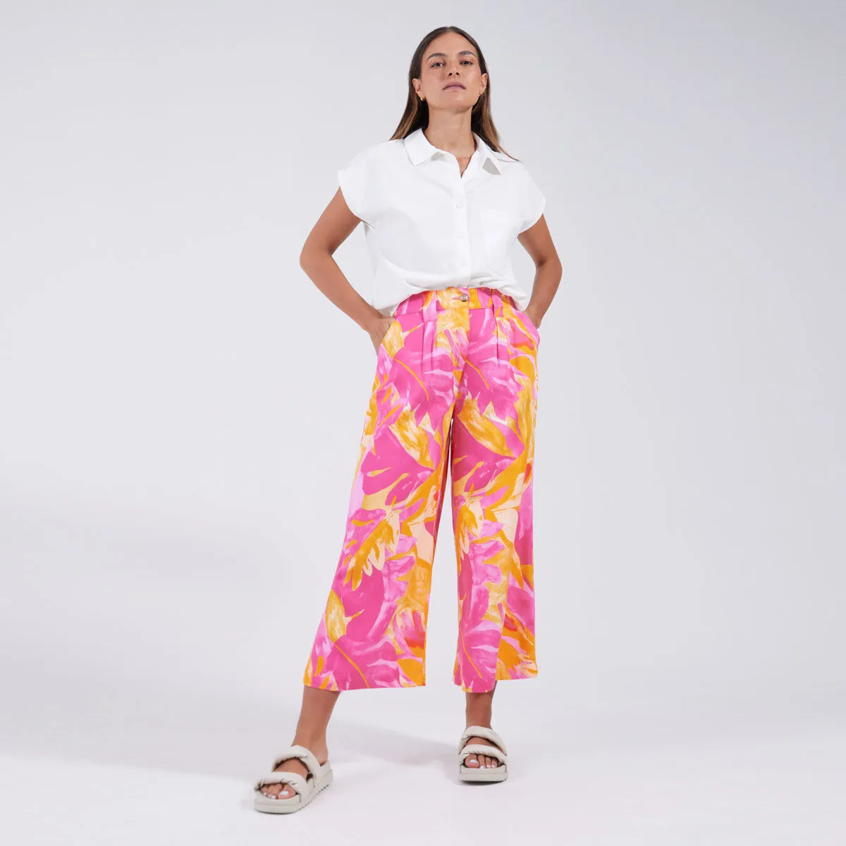 Pantalón Tipo Culotte Estampado