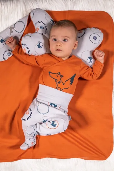 Pantalón con pies para niño colección Fox