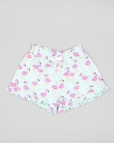 Pantalón Corto Estampado Flamencos Niña Losan