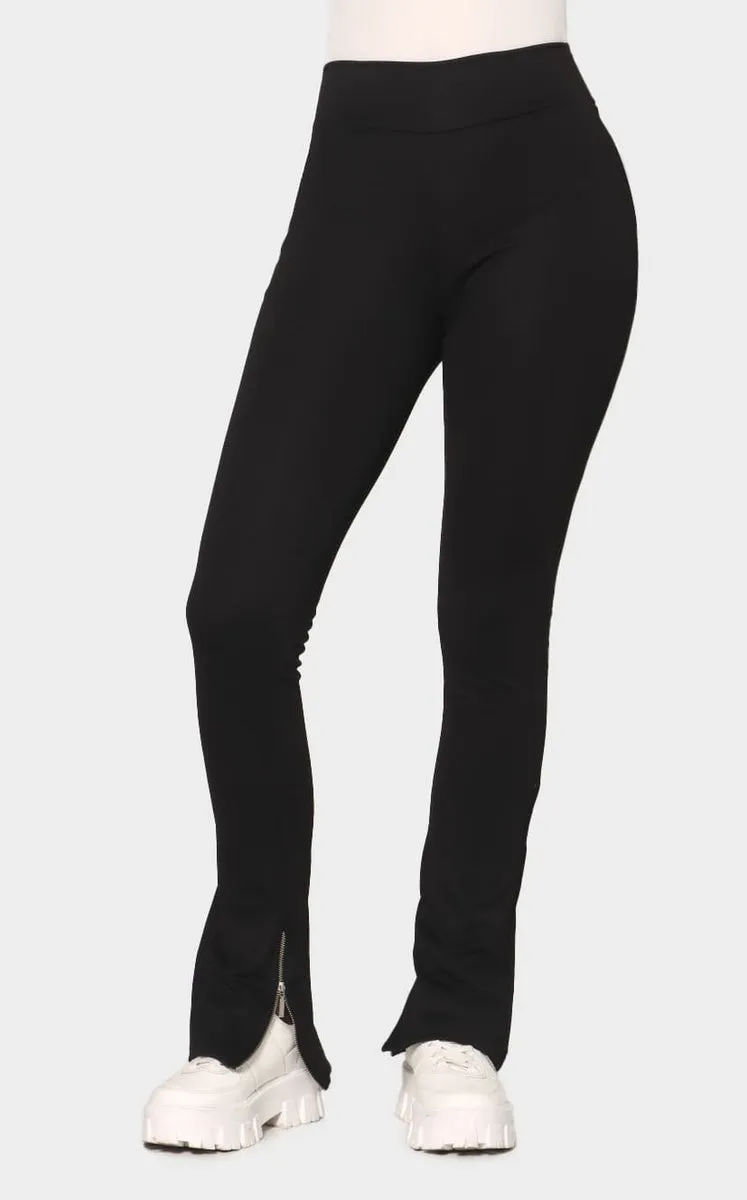 PANTALóN NEGRO AJUSTADO CON CIERRES  NAVISSI