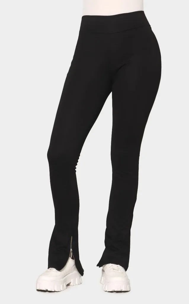 PANTALóN NEGRO AJUSTADO CON CIERRES  NAVISSI