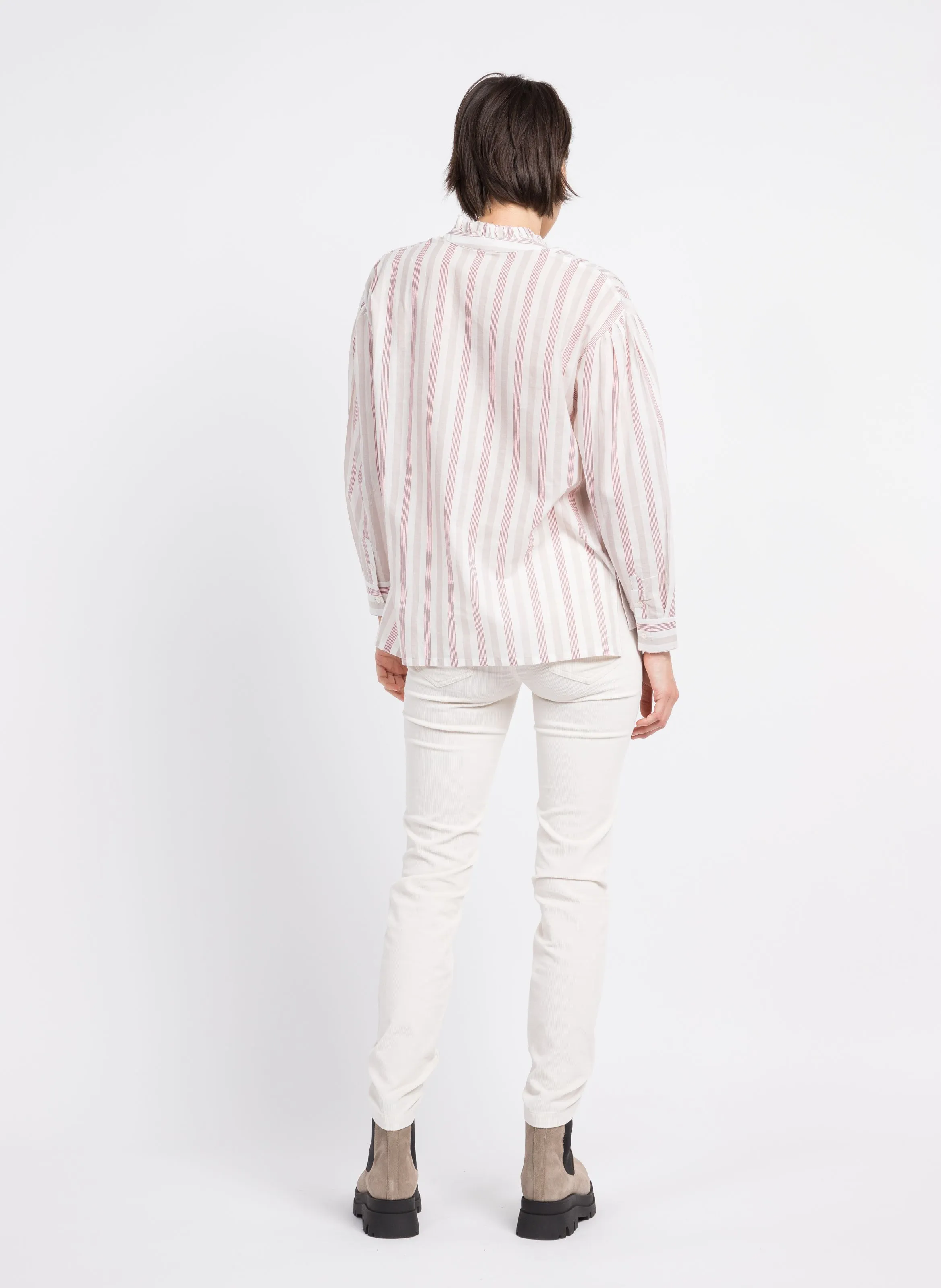 Pantalón slim de mezcla de algodón en negro