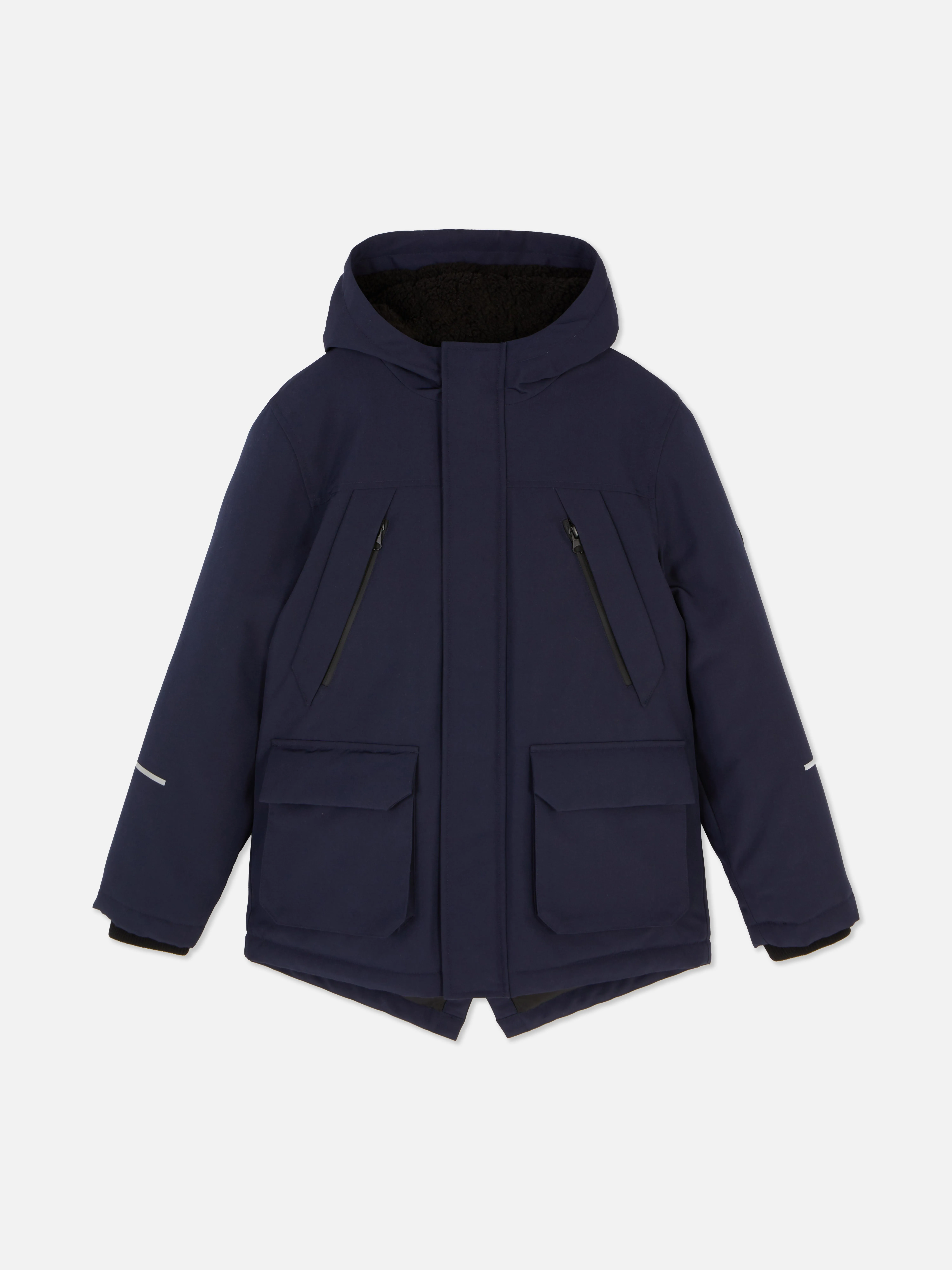 Parka con capucha para niño mayor